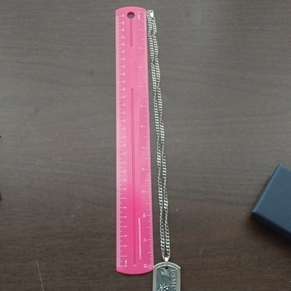 Semper Fi USMC Marines Chain and Dog Tag Unisex - Picture 7 of 16